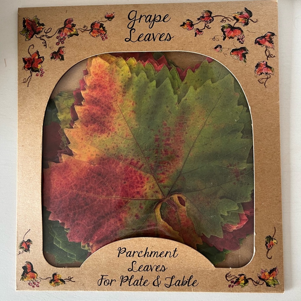 NEW Grape Leaves Parchment Paper for Plates & Table Thanksgiving Holiday Decor